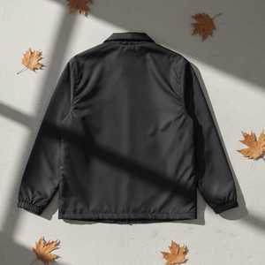 Veste coupe-vent légère noire à boutons-pression pour enfants Jack and Jill Youth Line – Manteau décontracté pour l'école - Product Image 2