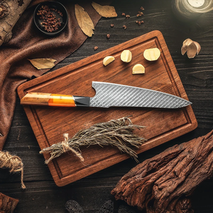 Cuchillos LEGACY BLADES Profesionales de Acero de Damasco, Mango de Resina, Forjados a Mano, Cuchillo de Cocina, Fabricante OEM ODM - Product Image 6