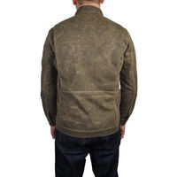 Vestes en jean pour hommes en toile cirée 100% coton, style décontracté, pour l'hiver, avec col montant, motif personnalisé, logo, imperméables et respirantes