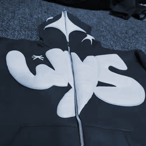 เสื้อฮู้ดดี้พิมพ์ลายพัฟฟ์หลากสี ดีไซน์สุดเท่ สไตล์ฮิปฮอป สตรีทแวร์ แฟชั่นลำลอง - Product Image 2