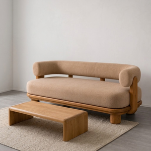 Modern Upholstered <b>Wood</b> <b>Frame</b> <b>Sofa</b> Living Room Lounge Furniture with Solid <b>Wood</b> Base for Hotel Apartment Villa Interior - Product Image 1