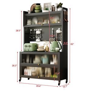 <b>Metal</b> Storage <b>Shelves</b> for Kitchen Islands & Carts - Product Image 6