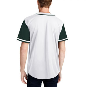 Nouveau maillot de baseball unisexe à prix raisonnable, respirant, séchage rapide, 100% polyester, manches courtes, nom d'équipe personnalisé, toutes saisons - Product Image 4
