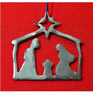 Exclusively Hanging Metal Nativity Scene Eco-Friendly <b>Christmas</b> Decoration Golden Nativity Scene Laser Cut Metal Nativity Scene - Product Image 4