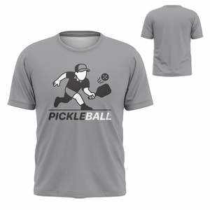 Camisetas de Manga Corta para Hombre de Alta Calidad con Diseño de Logotipo Personalizado para Pickleball, Impresión Digital en el Cuello, Spandex/Poliéster, OEM ODM - Product Image 5