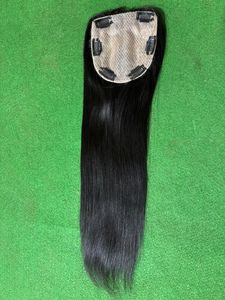 Toupee con Frente de Encaje, Cabello Indio Liso con Ondas Naturales, Cabello Remy 100% Densidad, Parte Central, Base de Seda, Nudos Invisibles - Product Image 3