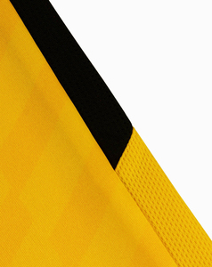 Maillot de football jaune sur mesure pour homme, col rond, sans manches, anti-humidité, ajusté, imprimé par sublimation, 100 % polyester, sport - Product Image 5