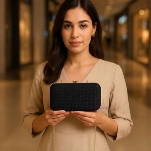 Handmade Designer Metal Evening Ladies Clutch <b>Bag</b> Beautiful Embroidered Floral Clutch <b>Bag</b> With Chain Strap for Wedding Party's - Product Image 1