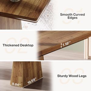 63-Inch Modern Simple Executive <b>Desk</b> Large Office Double Pedestal Computer Workstation Writing Table for Conference Use - Product Image 6