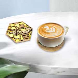 Hot Sale Resin Wood <b>Coaster</b> Set Handmade <b>Drink</b> <b>Coasters</b> for Coffee Tea and Beverage Table Protection Worldwide Supply Available - Product Image 4