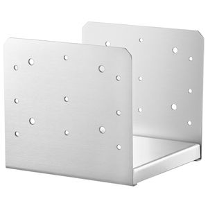 Base per Palo Regolabile in Acciaio Inossidabile 8x8 Pollici per Padiglione D, 4 Pezzi, Staffa di Ancoraggio per Palo con Materiale Metallico Interno 7.8x7.3 Pollici - Product Image 5