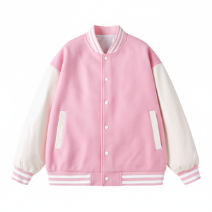 Blousons universitaires personnalisés pour hommes avec logo, en laine, respirants, coupe-vent, écologiques, avec patchwork camouflage et dessins animés sur le devant, vente en gros - Product Image 1