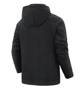 Vestes zippées de performance résistantes à l'eau en marque propre |   Vestes d'entraînement d'extérieur OEM pour hommes, séchage rapide, manches longues, nouveau design - Product Image 6