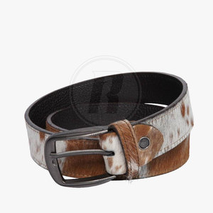 Cinturones de Cuero con Pelo, Precio al por Mayor, Casuales, de Alta Calidad, Ligeros, Ecológicos, con Hebilla de Acero, Hechos en Pakistán - Product Image 5