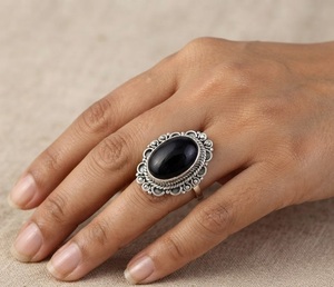 Anillo de Ónix Negro Natural, Plata de Ley 925, Anillo Delicado para Uso Diario, Anillo Apilable, Piedra de Nacimiento de Diciembre, Joyería Minimalista, Regalo, Venta al por Mayor - Product Image 5