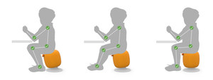 School furniture children bar stool with <b>swing</b> - Product Image 5