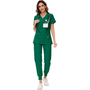 Wholesale Hospital <b>Doctors</b> and Nurses Female Nursing Scrub Uniforms High Quality Custom Medical Scrub <b>Set</b> for Women - Product Image 1