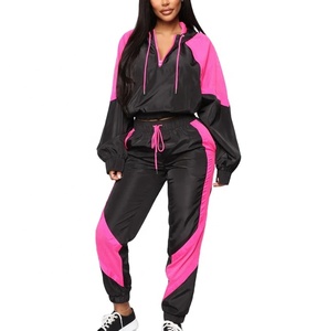Ropa deportiva activa, chándal con capucha, Jersey personalizado, conjunto de dos piezas de alta calidad para mujer, ropa de verano para mujer, chándal cortavientos - Product Image 1