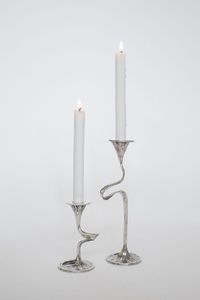 Candelabro de Metal de Lujo con Figura de Animal para Centros de Mesa de Boda, Decorativo, Plateado, con Forma de Caballito de Mar - Product Image 4