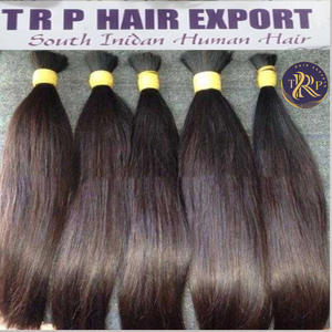 TRP 100% Natural Remy Wavy 12" Black Virgin Indian Temple Hair <b>Extensions</b> High Quality Weaving <b>Braiding</b> Machine Double Weft Perm - Product Image 3
