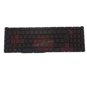 笔记本电脑GR布局黑色键盘红色字母彩色背光更换宏碁硝基5 AN515-57维修零件