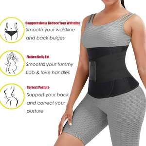 Waist <b>Trainer</b> Belt Premium Sweat Waist <b>Trainer</b> Belt Adjustable Compression Support for Fitness Workout OEM Bulk Supply - Product Image 3