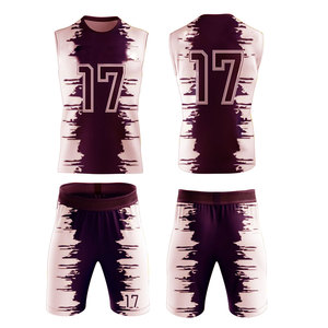 Vêtements d'entraînement de qualité supérieure, confortables, en polyester doux et respirant, uniforme de flag football pour l'entraînement et les matchs - Product Image 1