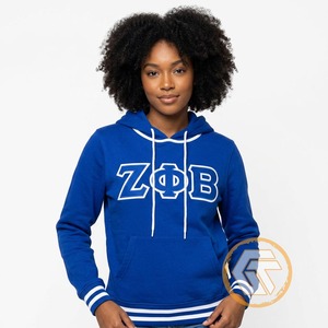 เสื้อฮู้ดผ้าฝ้ายปักลาย Zeta Phi Beta แบบกำหนดเองสำหรับฤดูหนาว คุณภาพสูงสำหรับสตรี  ชุดนักเรียนหญิงชาวกรีก - Product Image 3