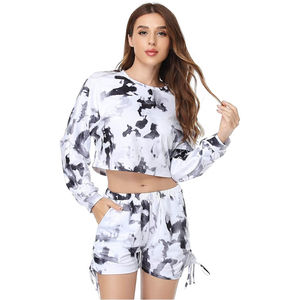 Conjuntos Cortos Casuales de Verano para Mujer, Color Sólido, con Etiquetas Personalizadas, Servicios OEM de Fábrica, Precio Bajo, 2026 - Product Image 2