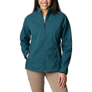 OEM Women's Softshell Autumn/Winter <b>Jacket</b> Breathable Cotton Front Pocket Zipper Closure Stand Collar High Quality Custom - Product Image 1