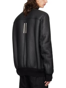Men's Black and Off <b>White</b> Porterville Leather <b>Jacket</b> Stylish Two Tone Casual <b>Jacket</b> - Product Image 3