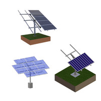 Wholesale Home Solar Ground Mount System Single Pole of Solar Panel Ground Mounting Rotator Stand