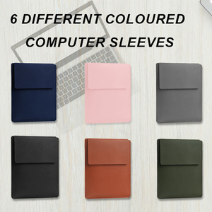 PU <b>Laptop</b> Sleeve With Adjustable Stand 25 35 45 Degree Angles Protective <b>Case</b> For <b>Laptops</b> Simple Style Black - Product Image 5