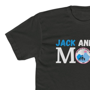 T-shirt noir pour femme Jack and Jill Legacy Maker Mom, t-shirt graphique en coton doux à manches courtes, haut décontracté pour la fierté familiale - Product Image 5