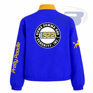 Chaqueta de Carreras de Sarga de Algodón Sigma Gamma Rho SGR para Mujer, Chaqueta de Motociclismo de Alto Rendimiento, Chaqueta de Motociclista de Alta Velocidad - Product Image 3
