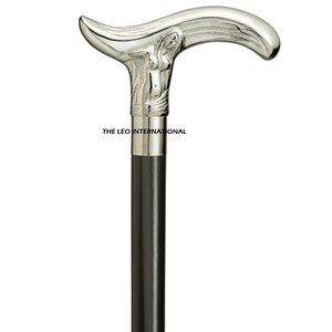<b>Prime</b> Quality Bamboo Wood Black Color Customized Shape and Size Luxury Handmade Walking Stick From Manufacturer Supply in India - Product Image 4