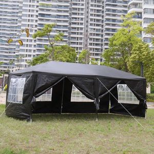 Tenda Nera 10x20 per Matrimoni ed Eventi all'Aperto con 6 Pareti Laterali Rimovibili, Gazebo Impermeabile per Feste e Cerimonie - Product Image 2