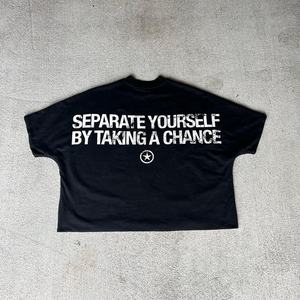 เสื้อยืดคอตตอนทรงโอเวอร์ไซส์ แขนเสื้อแบบดรอปโชว์เดอร์ คุณภาพสูง ทรงบ็อกซี่ คอเต่าแบบยาว ดีไซน์สั่งทำได้ OEM เสื้อยืดเปล่าสำหรับผู้ชาย - Product Image 4