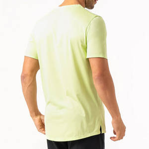Camiseta Deportiva de Cuello Redondo, Ajustada, Lisa, con Logotipo Personalizado, 100% Algodón, de Alta Calidad, Ecológica, Transpirable y Compresible - Product Image 6