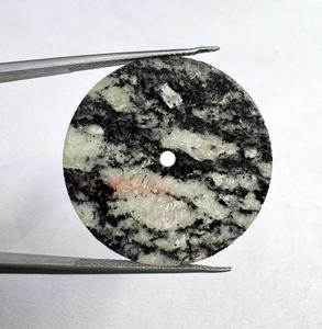Esfera de Reloj Única de Piedra de Mármol Negro de 28.5mm x 1mm, Disco Redondo Hecho a Mano con Piedras Preciosas para Esferas de Relojes de Lujo Personalizados - Product Image 1