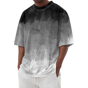 Camisetas de Hombre de Alta Calidad con Lavado Ácido, Suministro Directo de Fábrica, OEM, ODM, Camisetas de Manga Corta Hechas a Medida, Ropa Casual y Formal - Product Image 1