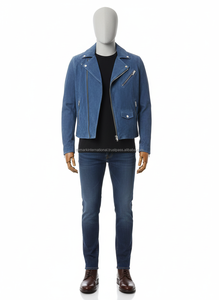 High Quality <b>Men</b> Suede Maroon Leather 2025 <b>Men</b> Slim Fit Winter Fashion Design Real Leather <b>Jacket</b> - Product Image 3