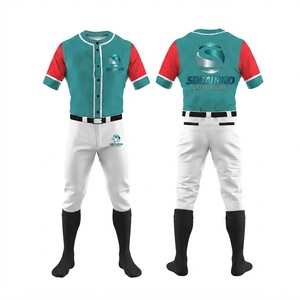 Uniformes de Béisbol Juveniles Sublimados con Pantalones, Tela para Camisetas de Béisbol, Servicio de Diseño Gratuito, Uniformes de Béisbol Personalizados - Product Image 1