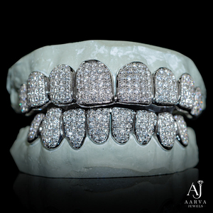 Grillz VVS Moissanite en Argent Sterling, Bijoux Corporels Hip Hop, Capuchons Dentaires Plaqué Or sur Mesure, Certifiés par une Tierce Partie, Unisexe - Product Image 3