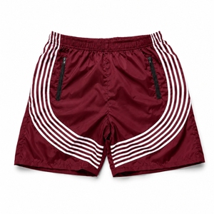 Nylon <b>Windbreaker</b> Short Waterproof <b>Beach</b> Elastic Print Solid Drawstring Gym Sweat Nylon <b>Windbreaker</b> Short - Product Image 3