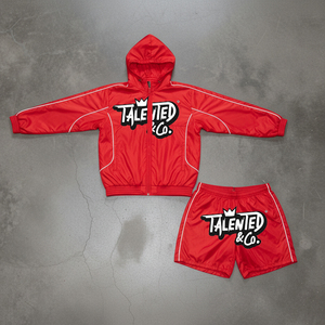 Ensemble de survêtement de sport streetwear de haute qualité en nylon et polyester pour homme – Coupe-vent et short - Product Image 1