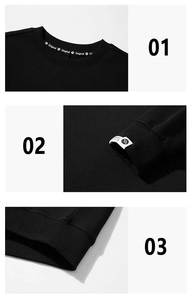 Sudadera Premium de Cuello Redondo, Tejido Grueso de 320 GSM, Felpa de Algodón, Hombros Caídos, Corte Holgado, Estilo Urbano, Sudadera Lisa para Hombre - Product Image 2