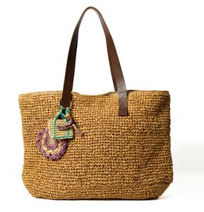 Sac à main en raphia tendance 2026 pour femme – Élégant, écologique, léger, taille personnalisable, avec sangle en cuir – Idéal pour les voyages et l'usage quotidien - Product Image 1