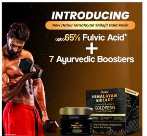 Résine de Shilajit Or Dabur Himalayan 20g 100% pure, Shilajit ayurvédique pour la force et l'endurance - Product Image 3