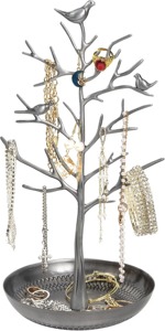 Organisateur de bijoux inspiré des arbres avec oiseau doré et style de rangement élégant pour la vanité et la décoration de chambre, vente en gros depuis l'Inde - Product Image 5